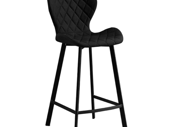 Σκαμπό Μπάρ Martin 43.1360 65cm Με Ύφασμα Black