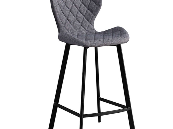 Σκαμπό Μπάρ Martin 43.1361.S 48x46x65-97cm Με Ύφασμα Grey
