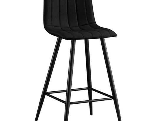 Σκαμπό Μπάρ Nero 43.1370.S 41x46x73-100cm Με Ύφασμα Black