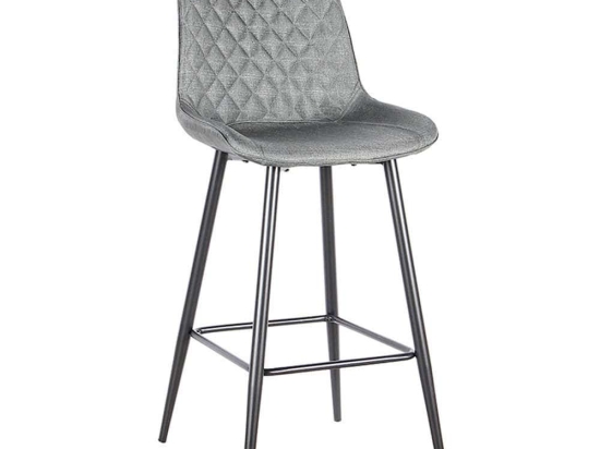 Σκαμπό Μπάρ Alesia 43.1373 74cm Με Ύφασμα Grey