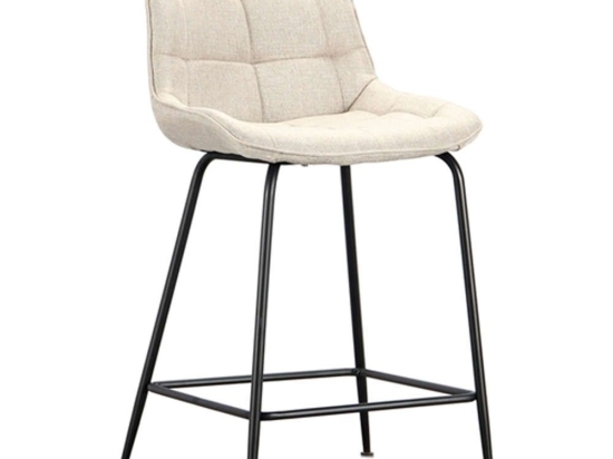 Σκαμπό Μπαρ Ermina 43.2753 50x54x65-96cm Με Ύφασμα Beige Zita Plus