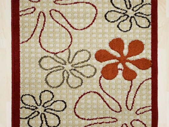 Πατάκι Cayenne 507 Beige-Red/I 70X150cm