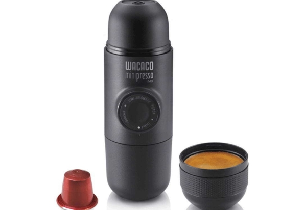 Φορητή Μηχανή Espresso Minipresso (Για Κάψουλες) 20.08.0756 17,5x7x6cm Black Wacaco