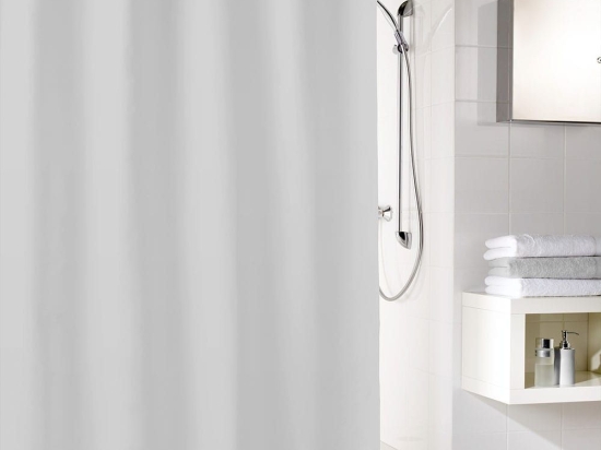 Κουρτίνα Μπάνιου Kito 4937 Foggy Grey Kleine Wolke 240Πx180Υ 240x180cm Πολυέστερ