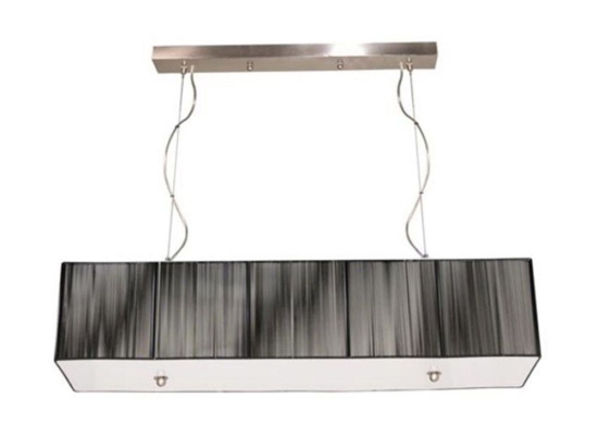Φωτιστικό Οροφής Clavious 4P1000BK 4xE27 Black-Silver Aca