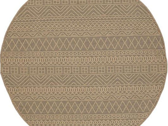 Χαλί Sahara 024A Beige Round New Plan 120X120cm Round
