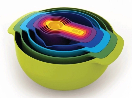 Μπωλ - Μεζούρες Nest 9 Plus (Σετ 9Τμχ) 40031 Multi Joseph Joseph Συνθετικό Υλικό