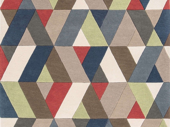 Χαλί Funk Chevron Red-Multi Asiatic London 140X200cm