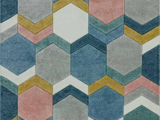 Χαλί Sketch SK10 Hexagon Multi Asiatic London 120X170cm
