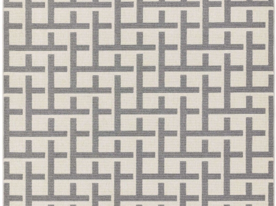 Χαλί Antibes Grid White-Grey Asiatic London 80X150cm