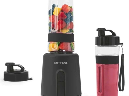 Μπλέντερ Για Smoothies PT6133MBLKVDE 600ml 350W Black Petra Ανοξείδωτο Ατσάλι