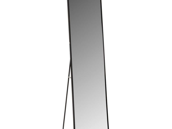 Καθρέπτης Δαπέδου HM9577.01 Σκελετός 40x35x160cm Black Αλουμίνιο,Γυαλί