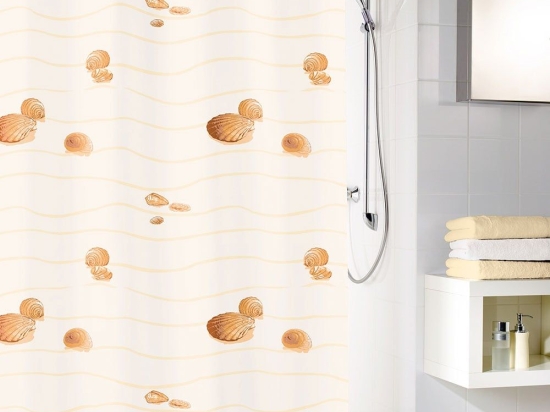 Κουρτίνα Μπάνιου Miami 5163 Beige Kleine Wolke 120Πx200Υ 120x200cm Πολυέστερ