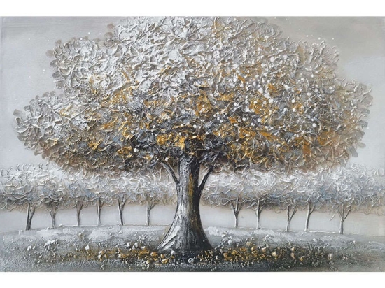 Πίνακας Καμβάς Μεγάλο Δέντρο 15-00-94015 90x60cm Multi Marhome Οριζόντιοι Ξύλο,Καμβάς