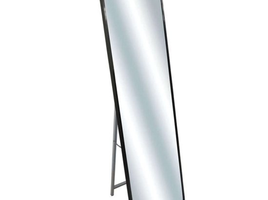Καθρέπτης Δαπέδου Ορθογώνιος 15-00-23366-2 40x150x4cm Black Marhome Αλουμίνιο,Γυαλί