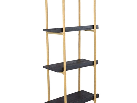Ραφιέρα Τοίχου 78036-DS 46x25x112cm Black