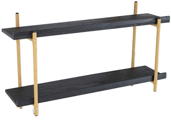 Ραφιέρα Τοίχου 78038-DS 92x25x52cm Black