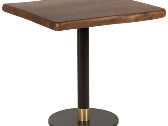 Τραπέζι 783-8015 75x75x77cm Walnut Ξύλο,Μέταλλο