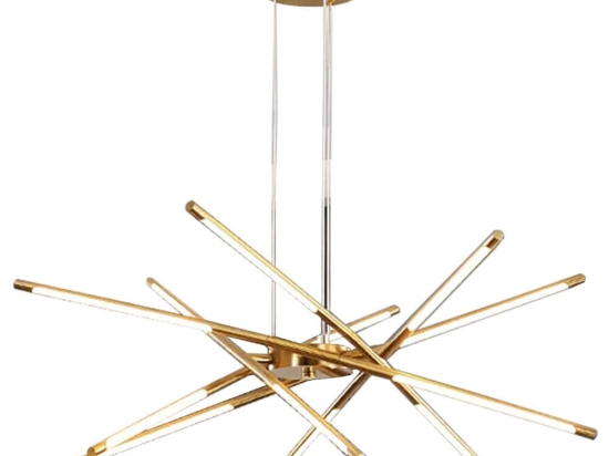 Φωτιστικό Οροφής Iron 023-3373 80x80x60cm Led 12W 3000K Gold Artekko