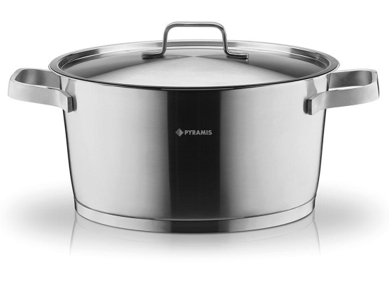 Κατσαρόλα Φ 20 Cm Steel Line 014005701 Inox Pyramis 20cm Ανοξείδωτο Ατσάλι