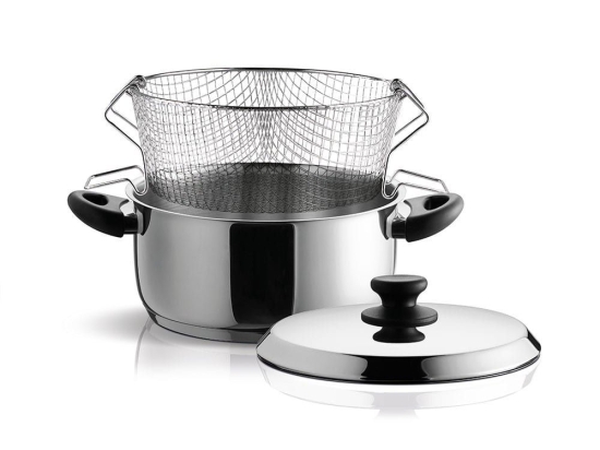Φριτέζα Φ 24 Cm Zeon 015252401 Inox Pyramis 24cm Ανοξείδωτο Ατσάλι