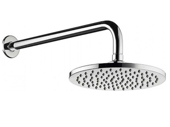 Κεφαλή Ντους Με Βραχίονα Τοίχου 090926301 Φ20cm Chrome Pyramis Μέταλλο