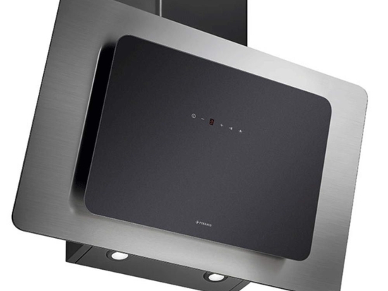 Απορροφητήρας Καμινάδα Vetrio 065039601 90cm Inox-Black Pyramis