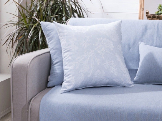 Μαξιλάρι Διακοσμητικό (Με Γέμιση) Cayo Blue Teoran 45X45 Βαμβάκι-Πολυέστερ