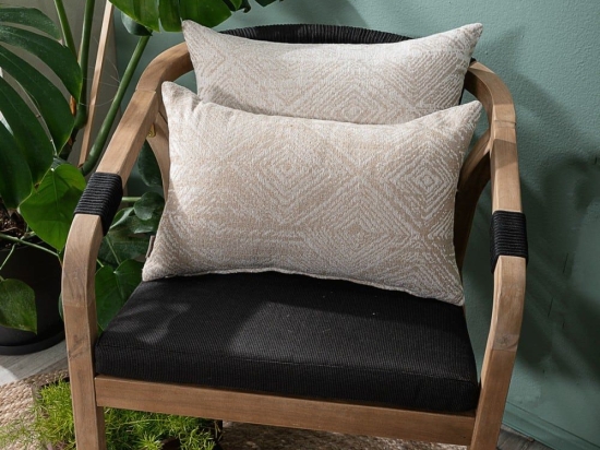 Μαξιλαροθήκη Διακοσμητική Izola 02 Beige Teoran 30X50 Βαμβάκι-Πολυέστερ