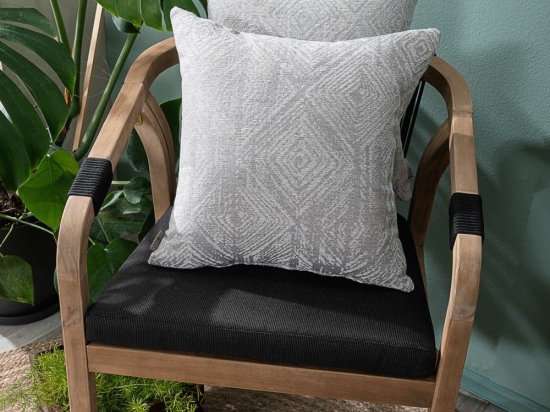 Μαξιλαροθήκη Διακοσμητική Izola 04 Grey Teoran 43X43 Βαμβάκι-Πολυέστερ