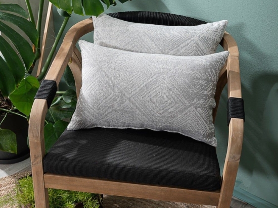 Μαξιλαροθήκη Διακοσμητική Izola 04 Grey Teoran 30X50 Βαμβάκι-Πολυέστερ