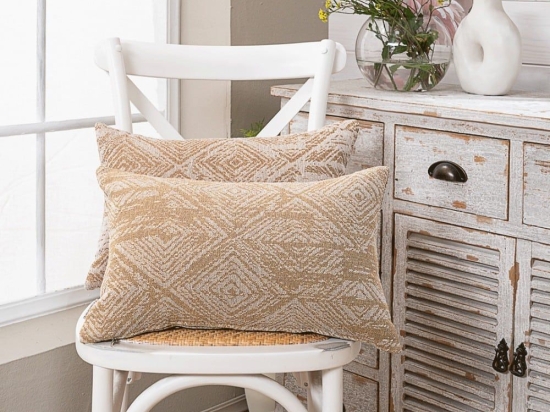 Μαξιλαροθήκη Διακοσμητική Izola 14 Honey Teoran 30X50 Βαμβάκι-Πολυέστερ