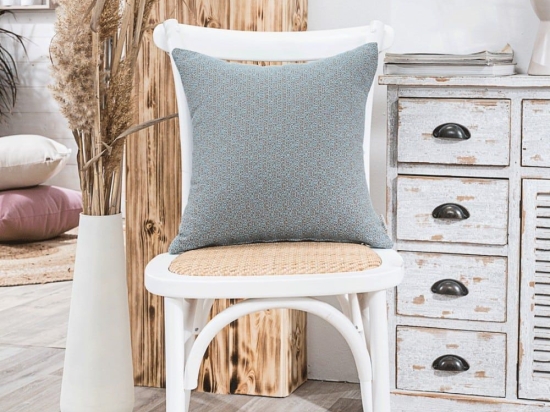Μαξιλαροθήκη Διακοσμητική Sorrento 08 Blue Teoran 43X43 Βαμβάκι-Πολυέστερ