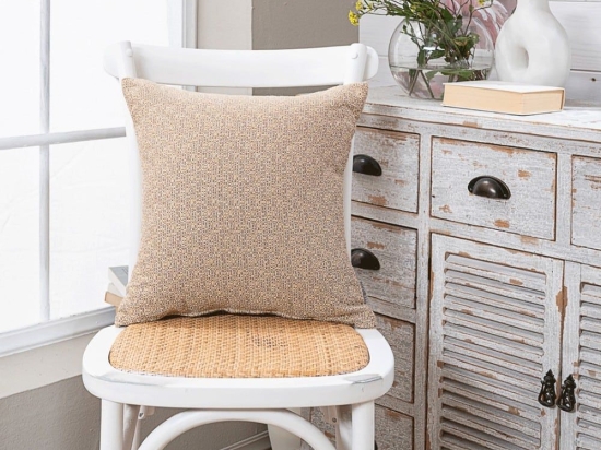 Μαξιλαροθήκη Διακοσμητική Sorrento 14 Honey Teoran 43X43 Βαμβάκι-Πολυέστερ