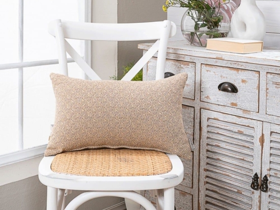 Μαξιλάρι Διακοσμητικό (Με Γέμιση) Sorrento 14 Honey Teoran 30X50 Βαμβάκι-Πολυέστερ