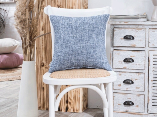 Μαξιλαροθήκη Διακοσμητική Milazzo 05 Blue Teoran 43X43 Βαμβάκι-Πολυέστερ