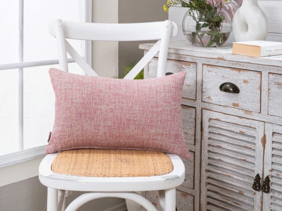 Μαξιλαροθήκη Διακοσμητική Milazzo 06 Pink Teoran 30X50 Βαμβάκι-Πολυέστερ