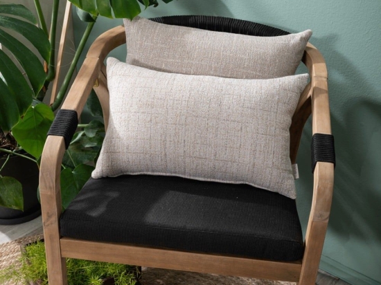 Μαξιλάρι Διακοσμητικό (Με Γέμιση) Noto 02 Beige Teoran 30X50 Βαμβάκι-Πολυέστερ