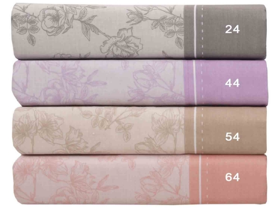 Σεντόνι Mix & Match Beige 54 Anna Riska Υπέρδιπλο 240x270cm Χωρίς Λάστιχο 100% Βαμβάκι