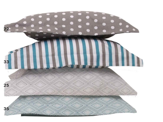 Βρεφικό Σεντόνι Baby Mix & Match 33 Grey - Ciel Anna Riska Κούνιας 120x160cm Χωρίς Λάστιχο 100% Βαμβάκι
