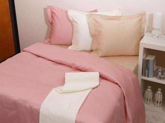 Πάπλωμα Luxury Unicolour 8 Blush Pink Anna Riska Υπέρδιπλo 220x240cm 100% Βαμβακοσατέν
