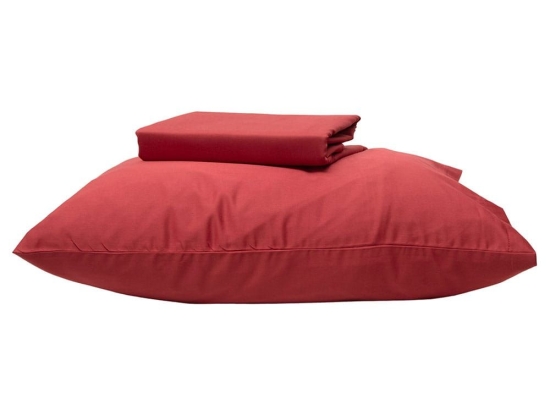 Παπλωματοθήκη Fashion 1 Deep Red Anna Riska Ημίδιπλο 160x240cm 100% Βαμβακοσατέν