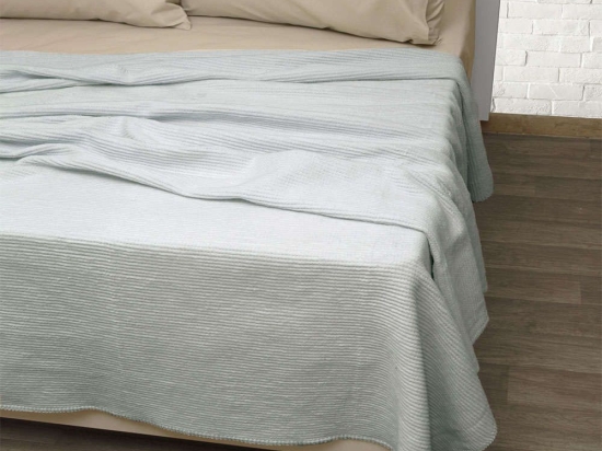 Κουβέρτα Πικέ Μελίνα Ciel Viopros Υπέρδιπλο 220x240cm Βαμβάκι-Ακρυλικό