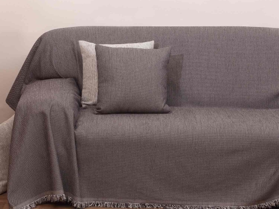 Ριχτάρι 2100 Γκρι Viopros Τετραθέσιο 180x320cm Chenille