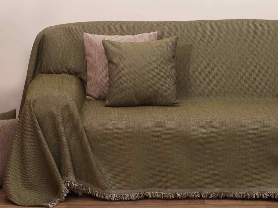Ριχτάρι 2100 Λαδί Viopros Τετραθέσιο 180x320cm Chenille