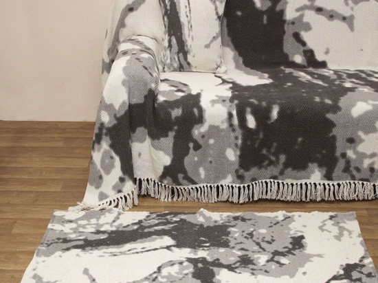 Ριχτάρι Σχ. 3050 Grey Viopros Διθέσιο 170x230cm 100% Βαμβάκι