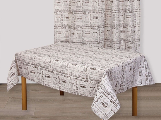 Τραπεζομάντηλο Σχ. Κιάρα Ecru Viopros 140X240 Βαμβάκι-Πολυέστερ