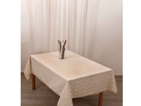 Τραπεζομάντηλα 5575  (Σετ 2τμχ) Μπέζ Viopros 140Χ180 140x180cm Πολυέστερ