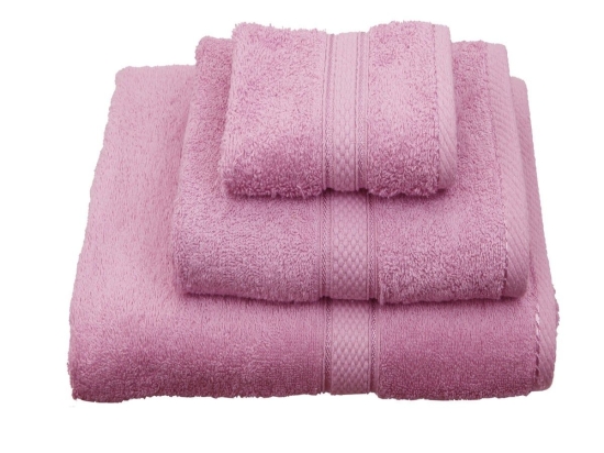 Πετσέτες Σετ 3τμχ. Classic Pink Viopros Σετ Πετσέτες 50x140cm 100% Βαμβάκι
