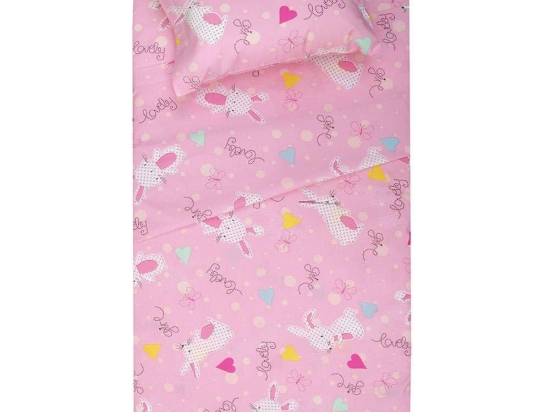 Πάπλωμα Βρεφικό Σχ. Τζέιμι Pink Viopros 120x160cm 100% Βαμβάκι